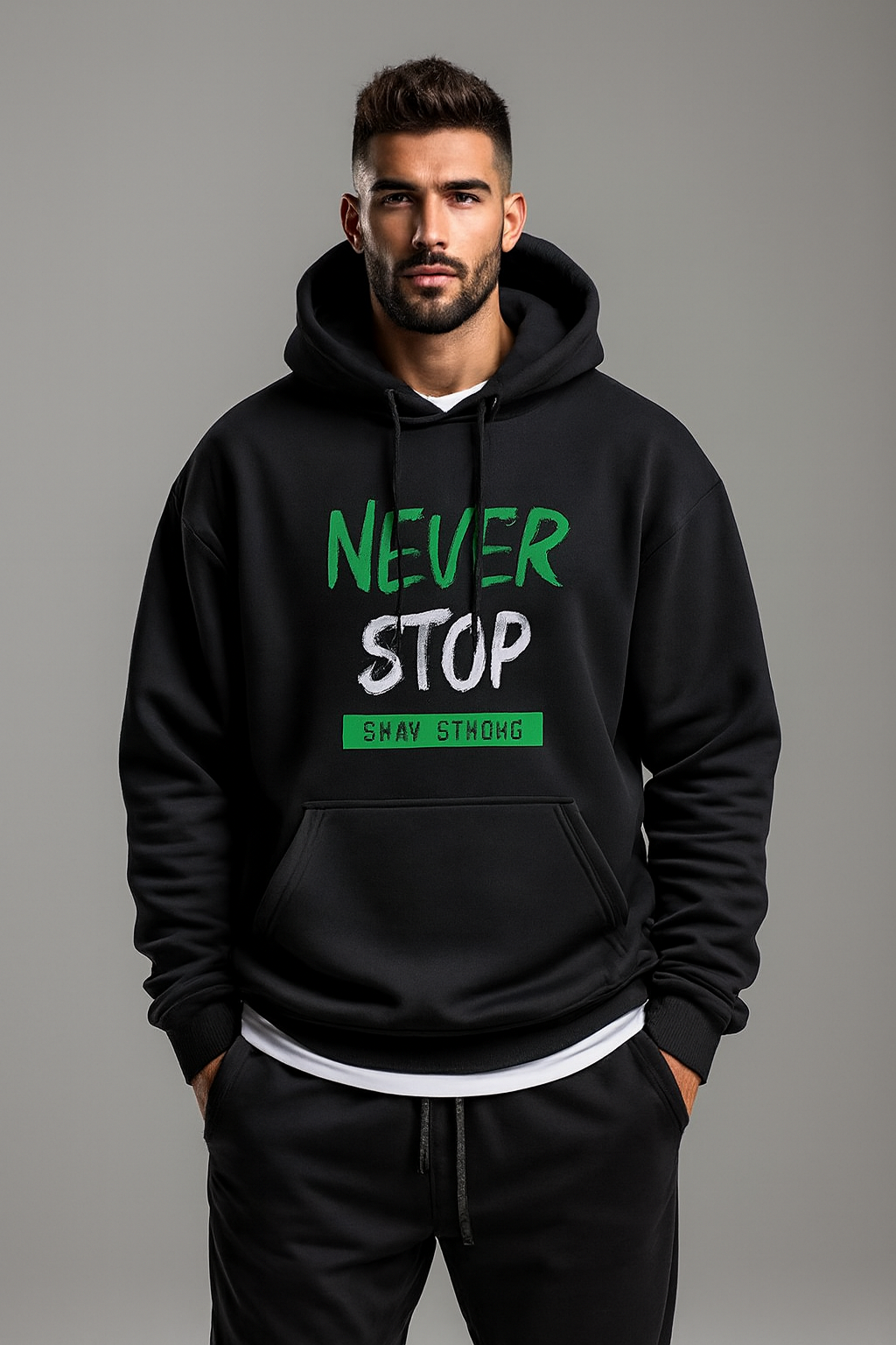 Never Stop Hoodie – Street ThreadX Edition - Image 3